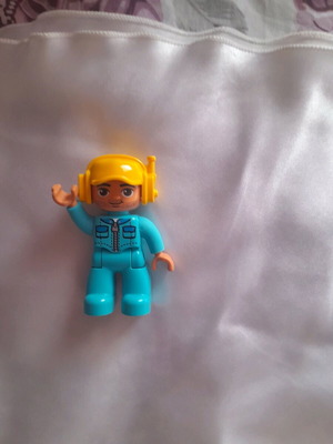 Lego Duplo φιγούρα εργάτη με μπλε στολή μεταχειρισμένη