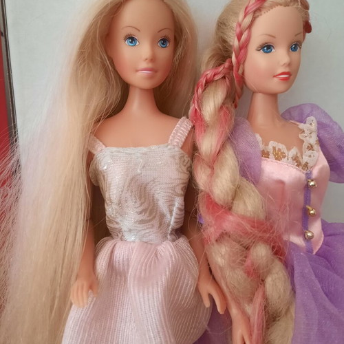Simba Steffi Love vintage doll lot of 2 (Rapunzel / Ballerina)