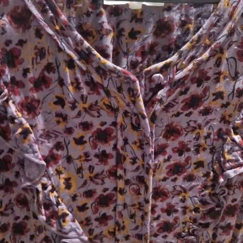 Long floral dress like new, multicolored, size XL