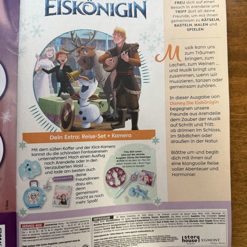 Disney Frozen Magazine German Edition New Issue 7 2026