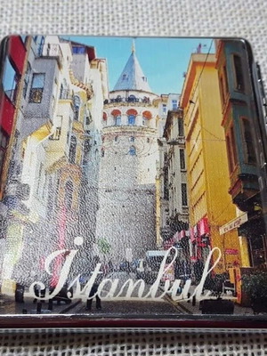 Кутия за цигари Silvio Monetti употребявана с мотив Истанбул