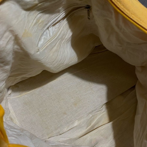 Beach bag used large with unique gold motif