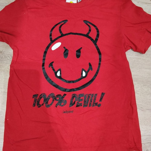 Smiley Boys' T-shirts used, white and red, set of 2