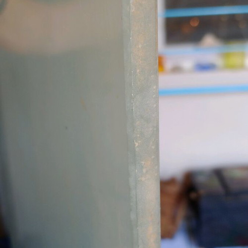 Sandblasted glass like new, pack of 13 pieces 10 millimeters thick