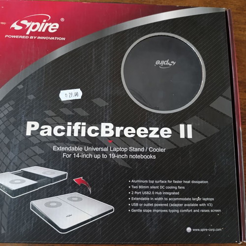 Spire PacificBreeze II laptop cooling and support stand