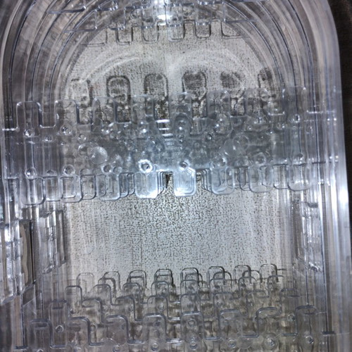 Jewelry box new transparent plastic with multiple earring holders