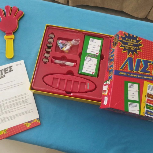 Board game "ΛΙΣΤΕΣ" Forever More new with Hand Clapper gift