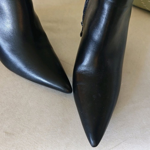 Women's ankle boots new, 8 cm platform, size 40, black