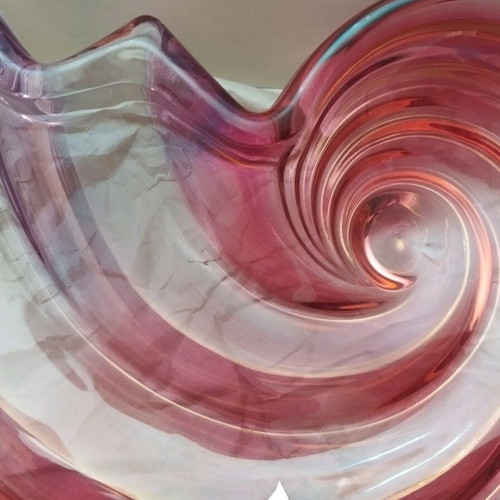 Walther Glas πιατέλα centerpiece κοχύλι 48cm καινούργιο, made in Germany