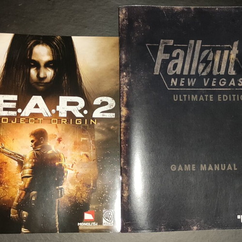 Fallout New Vegas PS3 instruction manual new, misprint edition