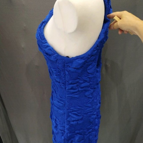 Fitted blue dress size L-XL like new