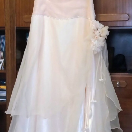 Wedding dress romantic salmon handmade, very good condition