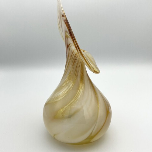 Vintage Jack in the Pulpit Studio Art Glass Vase, RGH Linz
