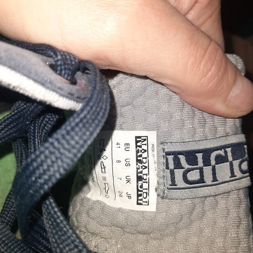 Napapijri men's sports shoes like new, white and blue