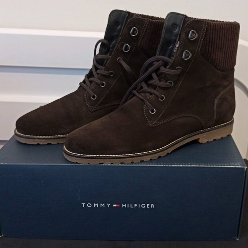 Tommy Hilfiger boots size 41 new brown leather