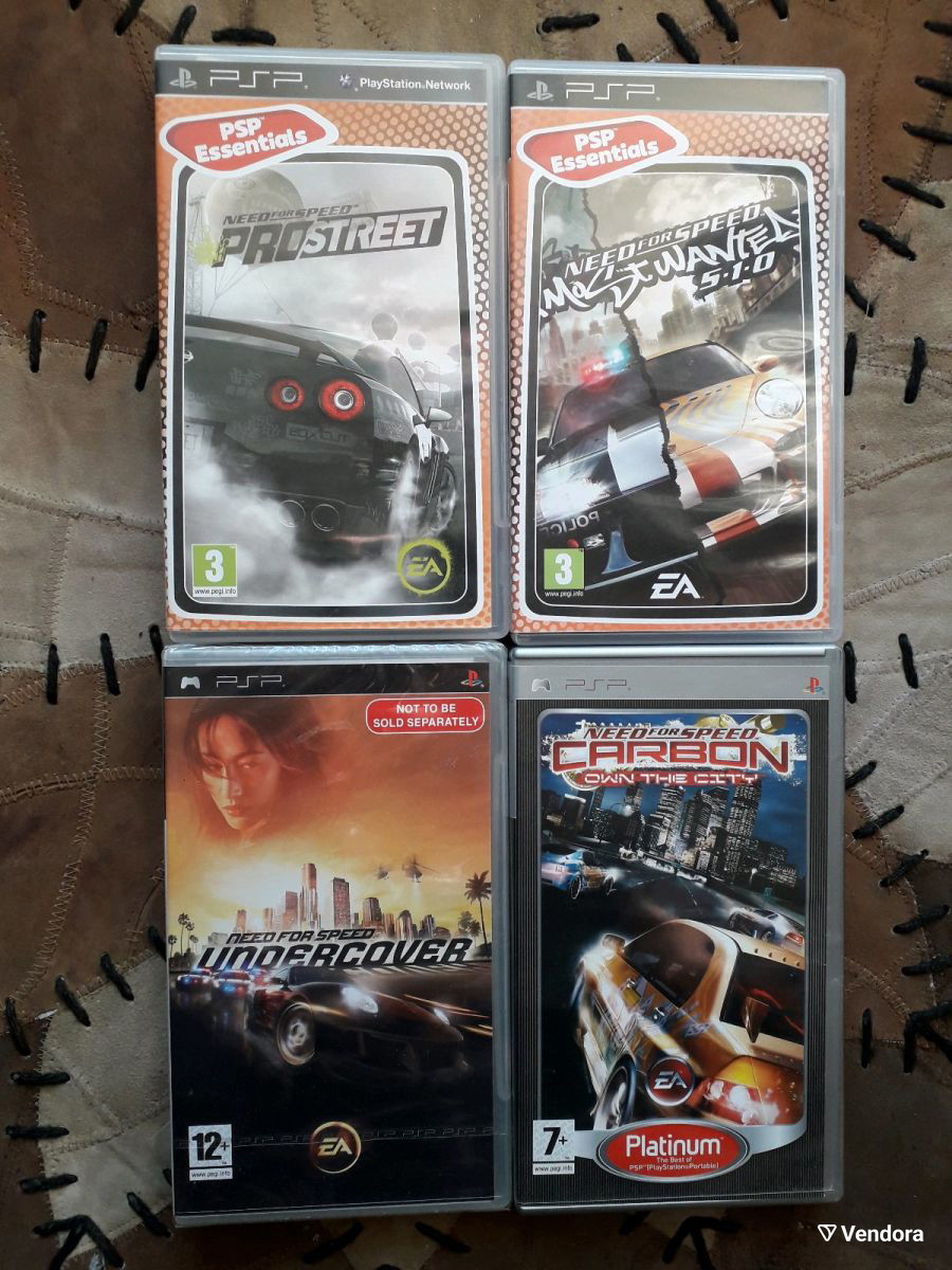 PSP SET 4 GAMES NEED FOR SPEED - € 60,00 - Vendora