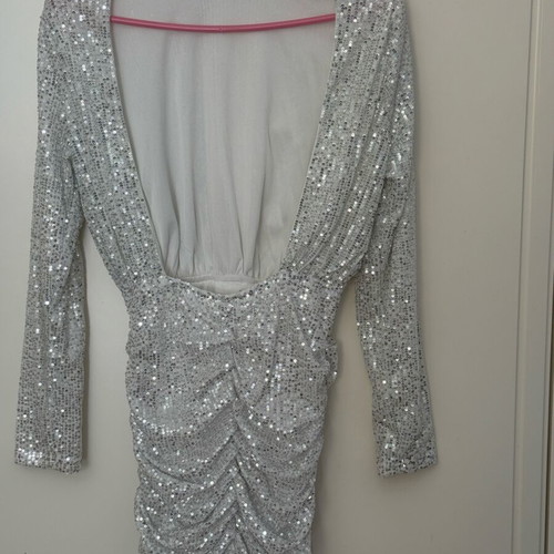 White after wedding dress size 10 medium like new ASOS