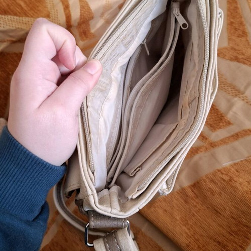 Charm & Shape shoulder bag beige brown used