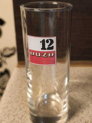 Ouzo 12 promotional glass like new