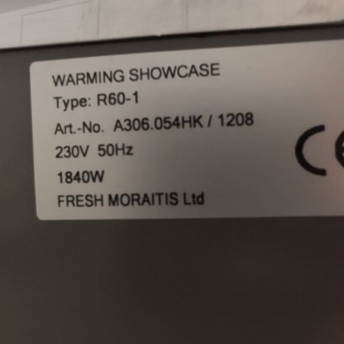 Fresh Profi Heated Display Case like new, gray tabletop