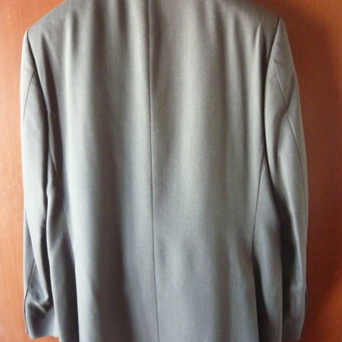 Reporter men's suit black-gray No 50 100% wool like new