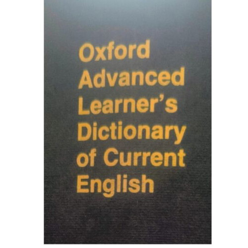 Oxford Advanced Learner’s Dictionary of Current English used