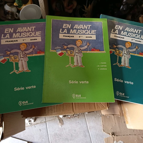 En Avant La Musique series 1,2,3 French learning books new