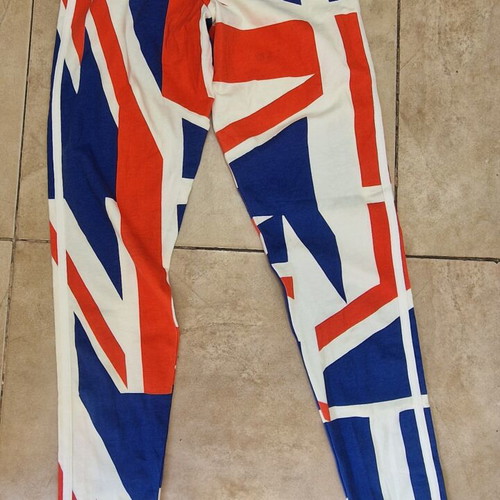 Adidas Union Jack vintage leggings XS like new, white