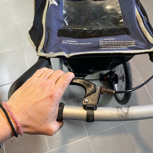 Instep 3-wheel aluminum stroller used for running