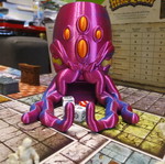 Cthulhu Dice Tower 3D Printed, fantasy dice roller