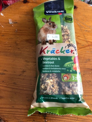 Vitakraft Kräcker λιχουδιές για κουνέλια με λαχανικά και παντζάρι