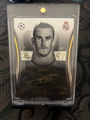 Topps Match Attax Gareth Bale Pro-View Facsimile Signature Card New