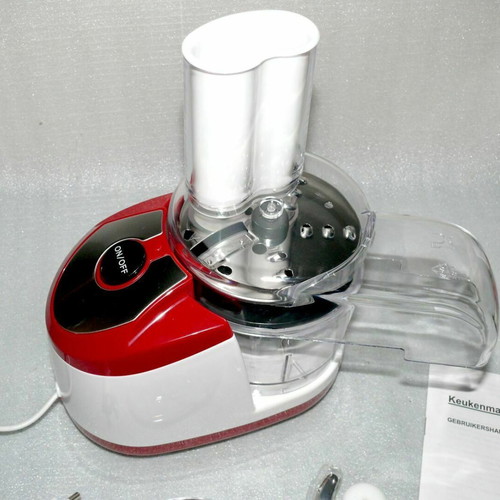 Mini food processor EC01M 250W new, red-white