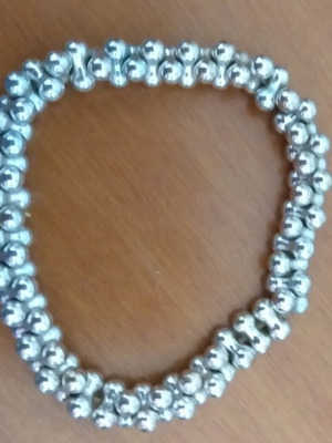 Silver bracelet like new, elasticated