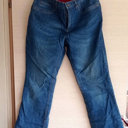 Jeans boot cut pants new with fleece lining blue XL