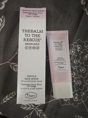 The Balm Face Scrub new, gentle exfoliating