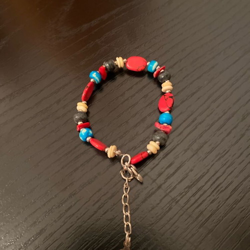 Handmade bracelet from semi-precious stones like new