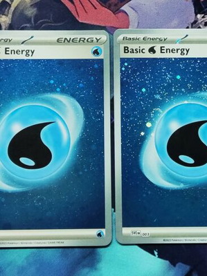 Basic Water Energy Galaxy Holo 4 cards like new
