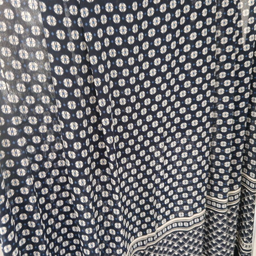 H&M long sleeveless shirt dress, blue multicolor, size 4XL / 48