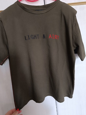Access brown khaki cotton T-shirt size M