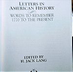  LETTERS IN AMERICAN HISTORY