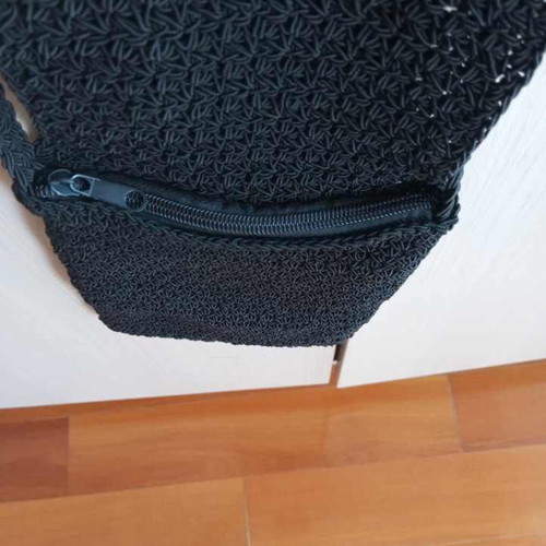 Knitted crossbody bag new, black