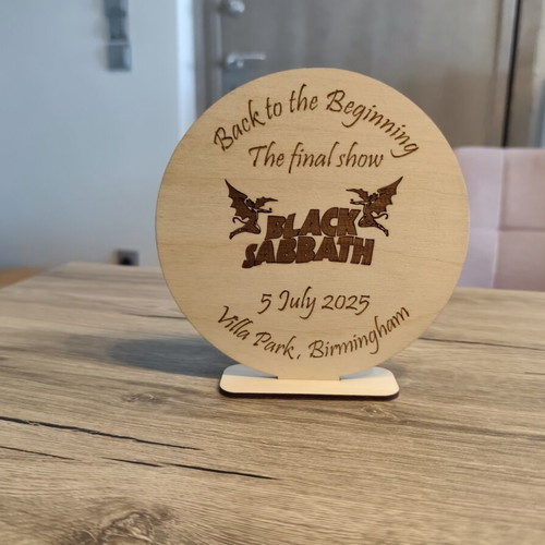 Black Sabbath wooden decorative collectible new