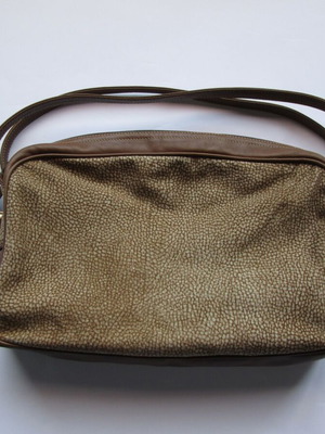 Borbonese vintage handbag exotic tapir leather used