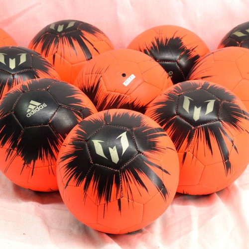 Adidas Messi footballs used, size 1, pack of 10, orange-black