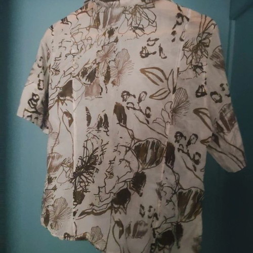 Nadine H abstract shirt made of fine cotton, size M, like new