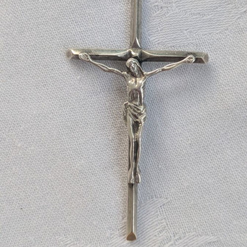Vintage Silver Crucifix 6 cm like new