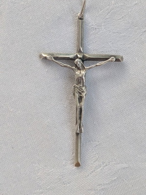 Vintage Silver Crucifix 6 cm like new