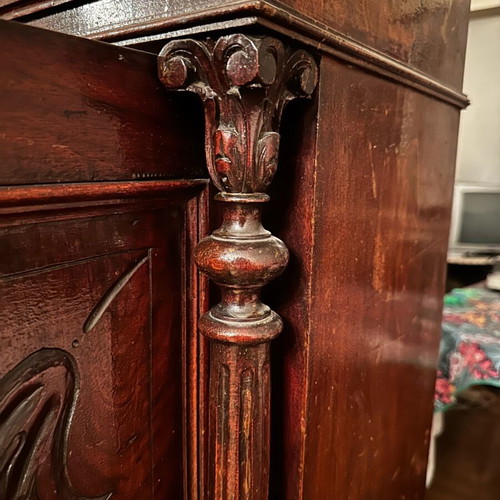 Carved vintage shelf furniture used