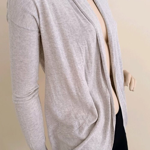 Bershka gray spring cardigan without buttons size S used
